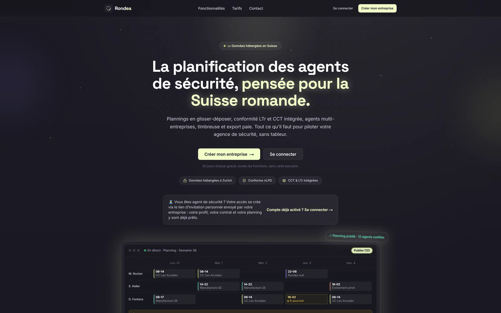 Le site Rondea, réalisé par Maison Mantorok